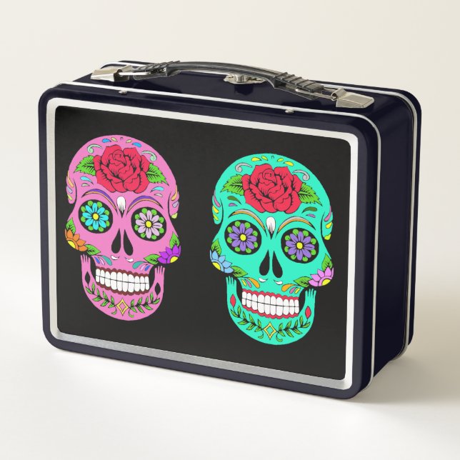 Sugar Skulls Metal Lunchbox (Back)