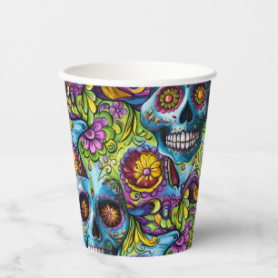 Sugar Skulls Paper Cups