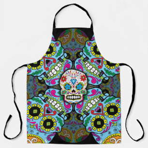 Sugar Skulls Pattern Apron