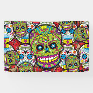 Sugar Skulls Pattern Banner
