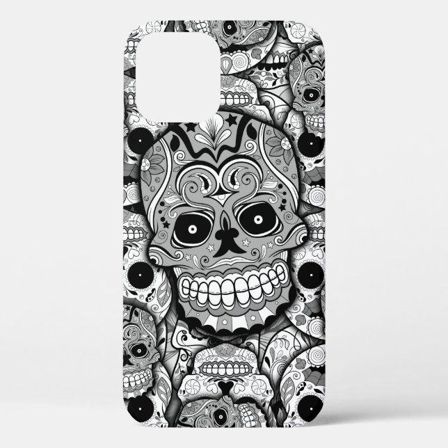 Sugar Skulls Pattern Case-Mate iPhone Case (Back)