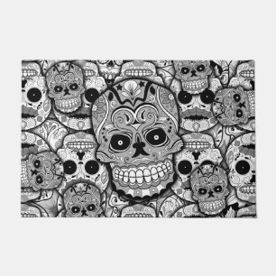 Sugar Skulls Pattern Doormat