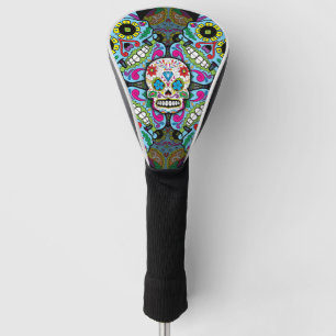 Sugar Skulls Pattern Golf Head Cover