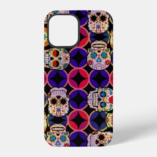 Sugar Skulls Pattern iPhone Case (Back)