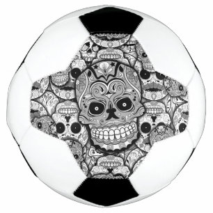 Sugar Skulls Pattern Soccer Ball