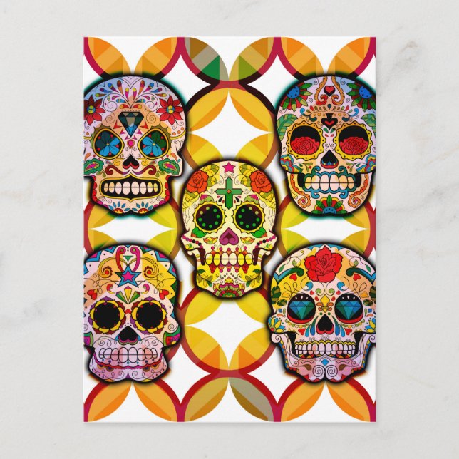 Sugar Skulls Postcard (Front)