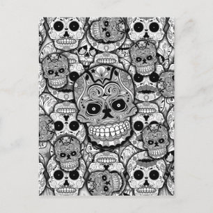 Sugar Skulls Postcard