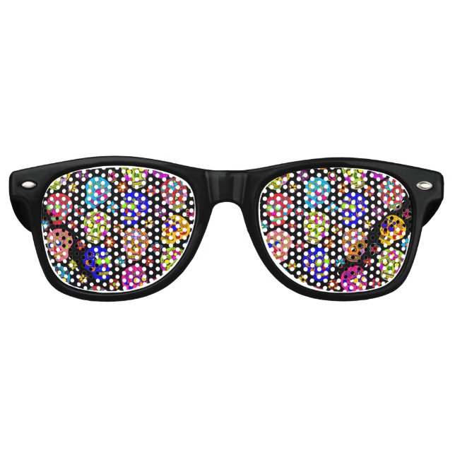 Sugar Skulls Retro Sunglasses (Front)