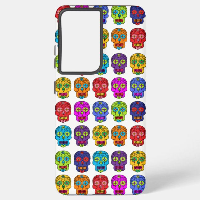 Sugar Skulls Samsung Galaxy S21+ Case (Back)