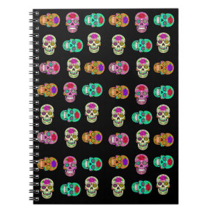 Sugar Skulls Spiral Photo Notebook