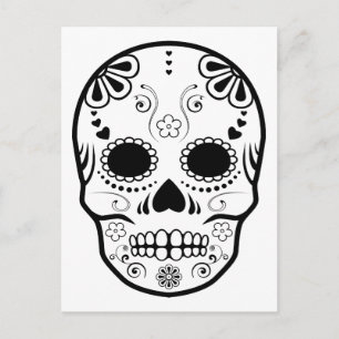 sugar skullz : 1 postcard