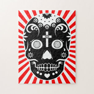 sugar skullz jigsaw puzzle