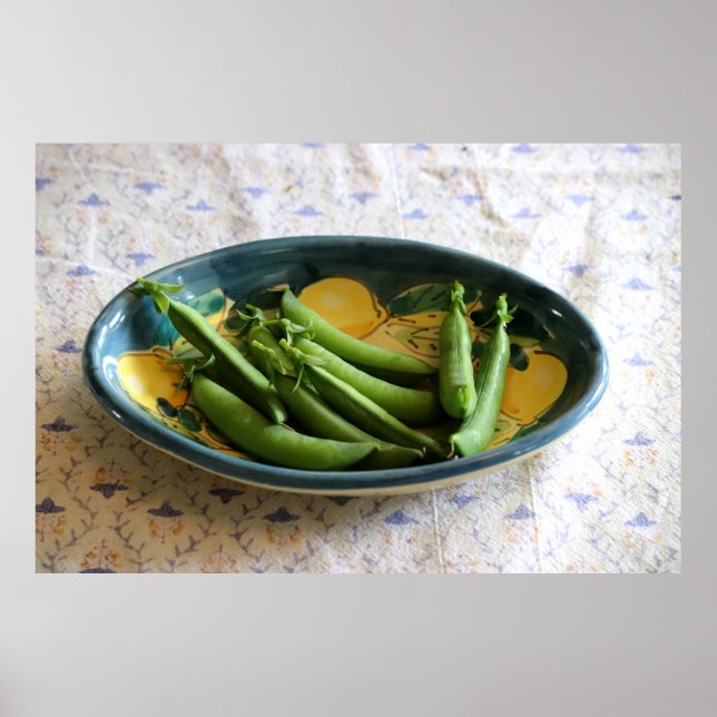 Sugar Snap Peas in a Dish Poster (Front)