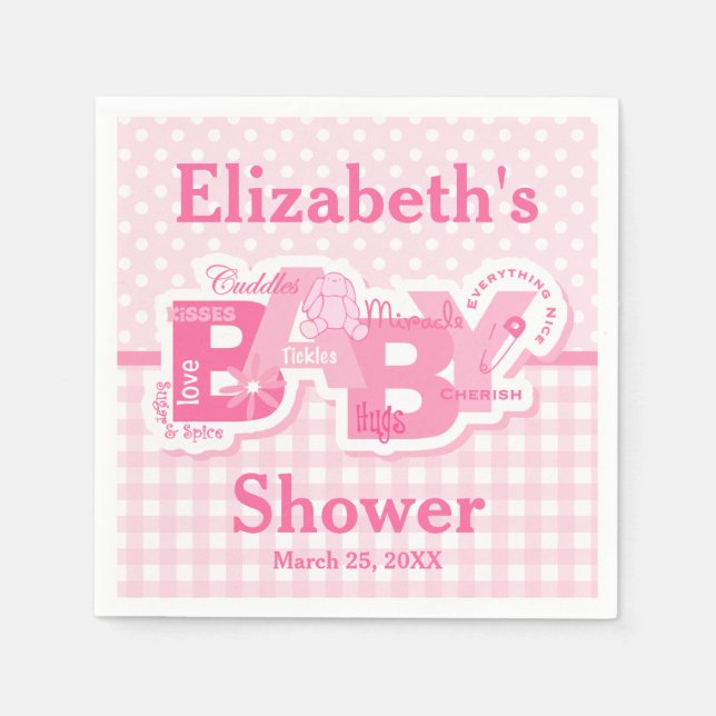 Sugar & Spice Bunny Napkin (Front)