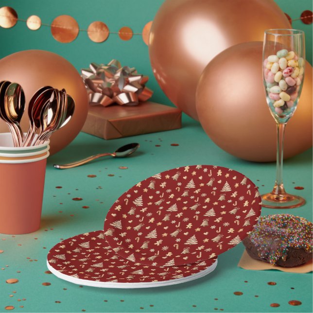 Sugar & spice Christmas! Paper Plate (Multi)