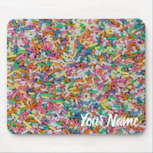Sugar sprinkles colourful background gift mouse pad
