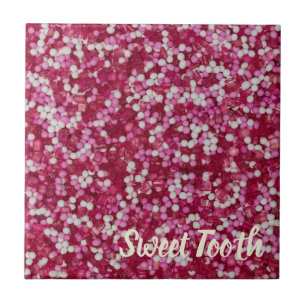 Sugar sprinkles colourful baking crystals gift ceramic tile