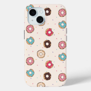 Sugar Sweet Doughnut Pattern iPhone 15 Case