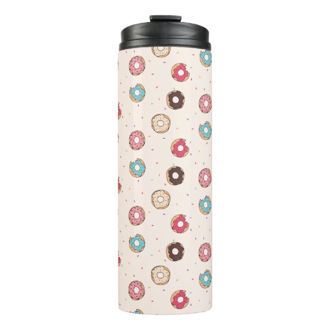 Sugar Sweet Doughnut Pattern Thermal Tumbler (Front)