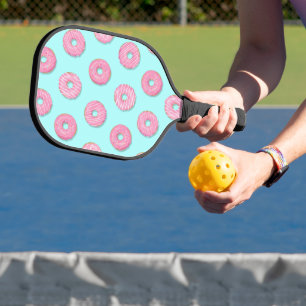 Sugar Sweet Pink Glazed Doughnuts Pickleball Paddle