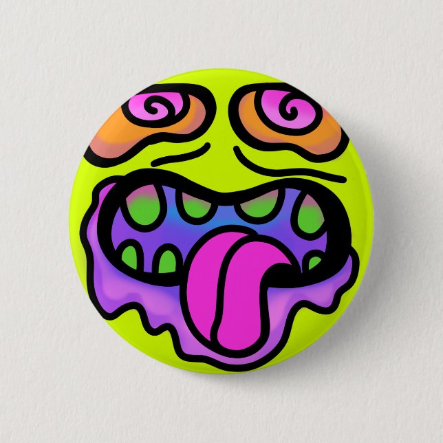 Sugar Zombie Pop Art Pin (Front)