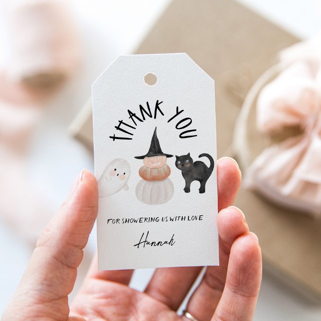 SUGARBOO Halloween Baby Shower Favour Tag (Creator Uploaded)