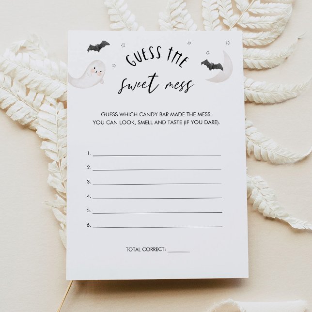 SUGARBOO Halloween Guess the Sweet Mess Game Card (Creator Uploaded)