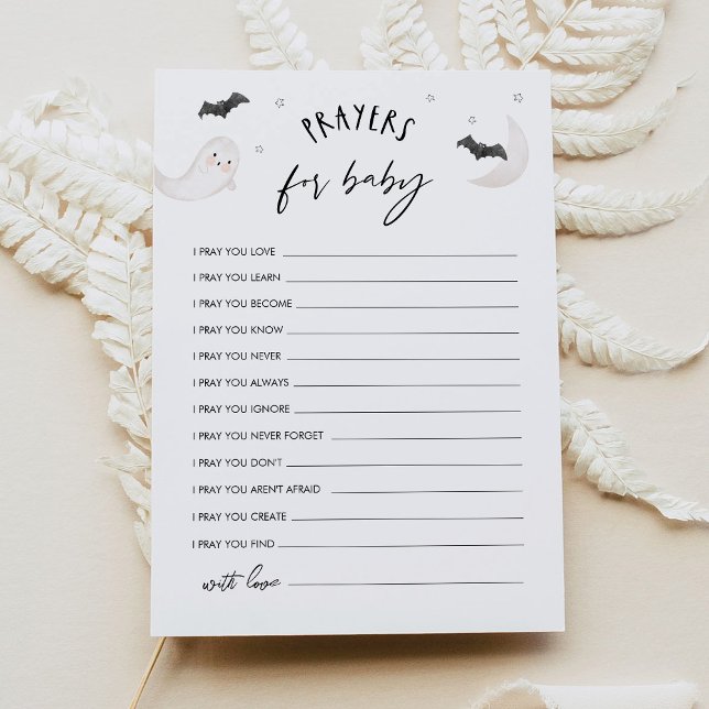 SUGARBOO Halloween Prayers For Baby Advice Card (Creator Uploaded)