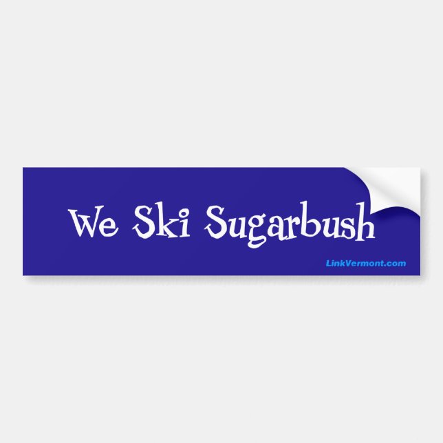 Sugarbush Ski Resort Bumper Sticker (Front)