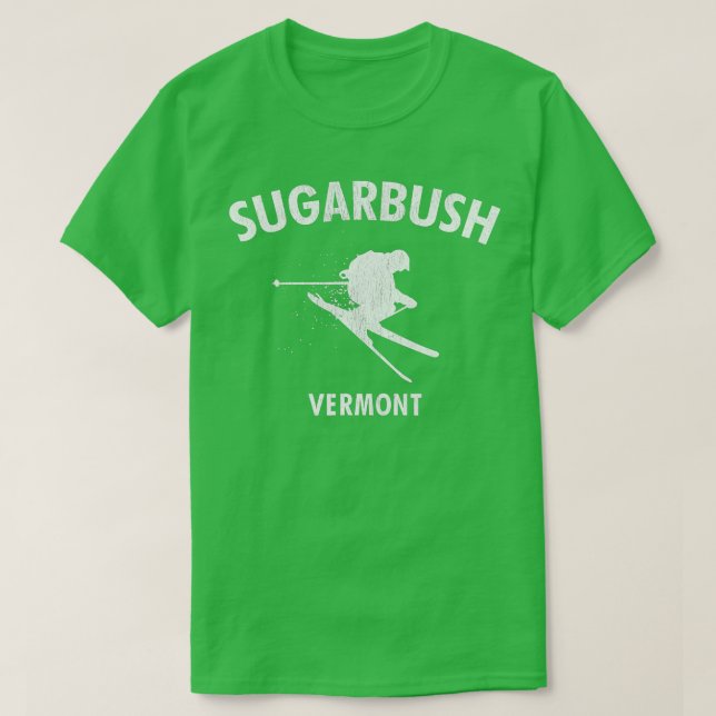 Sugarbush Skiing  Vermont Ski  T-Shirt (Design Front)