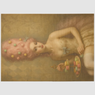 Sugared Silence – Pastel Macaron Rococo Fantasy Tissue Paper