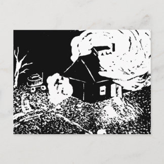 Sugarhouse at Night Postcard