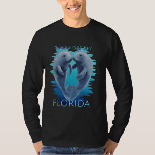 Sugarloaf Key Florida Vacation Cute Manatees Sea C T-Shirt