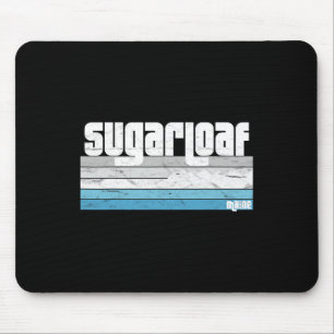 Sugarloaf Maine Me Retro Vacation Skiing Snowboard Mouse Pad