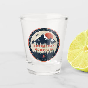 Sugarloaf Maine Mountain Retro Vintage 60s Ski Shot Glass
