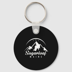 Sugarloaf Maine Ski Resort Skiing Snowboarding Key Ring