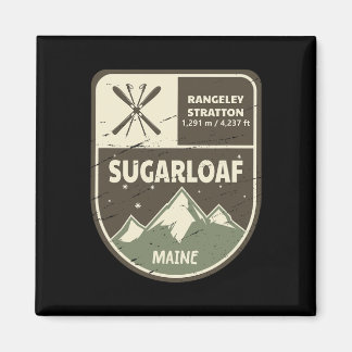Sugarloaf Maine Skiing Vintage  Magnet