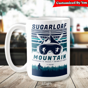 Sugarloaf Mountain Maine Vintage Skiing Souvenirs Coffee Mug