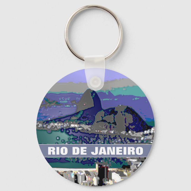SugarLoaf rock ~ Rio Brasil Key Ring (Front)