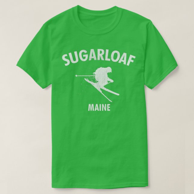 Sugarloaf Skiing  Ski Maine Gift  T-Shirt (Design Front)