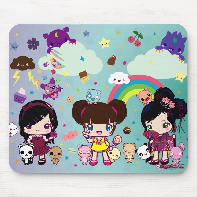 SugarOverkill Kawaii Harajuku Mouse Pad (Front)