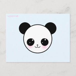 sugarparade Panda-chan Aqua Postcard