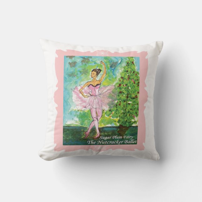 Sugarplum Fairy Nutcracker Ballet cushion (Front)