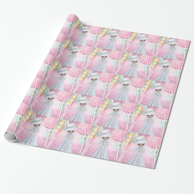 Sugarplum Fairy Wrapping Paper (Unrolled)