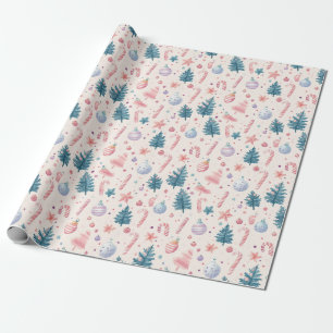 "Sugarplum Holiday Charm Pattern" Wrapping Paper