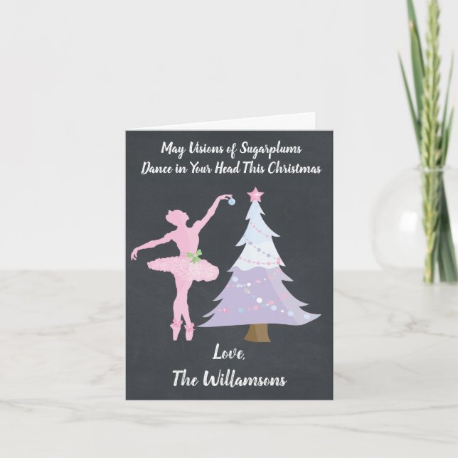 Sugarplums Dance Christmas Card (Front)