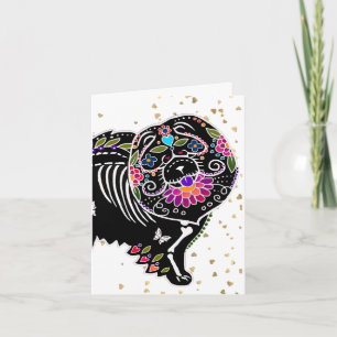 SUGARSKULL CHOW -Art greeting cards