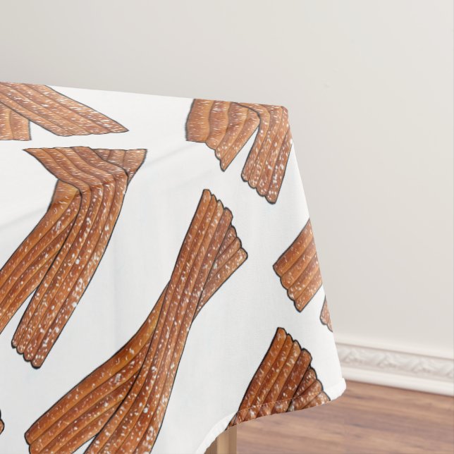 Sugary Churro Fried Dough Pastries Churros Print Tablecloth (In Situ)