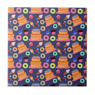 Sugary Delights Pattern Ceramic Tile