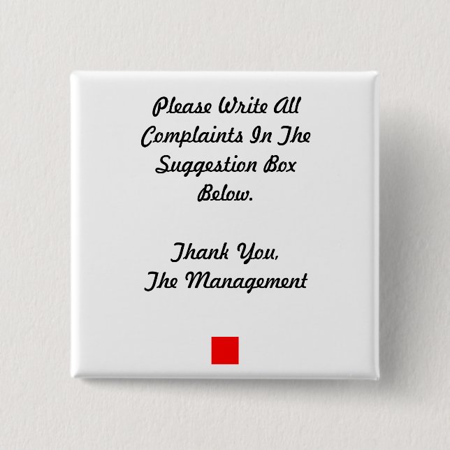 Suggestion Box Button (Front)